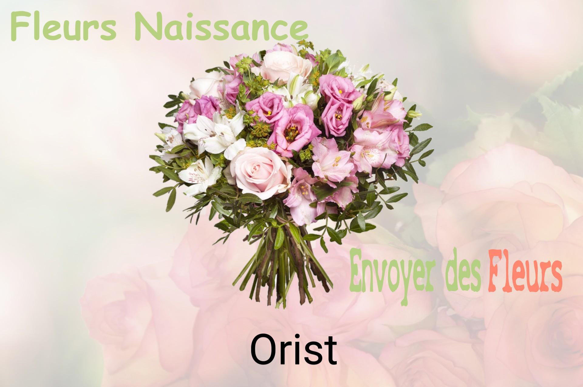 Bouquet de fleurs de naissance livré à Orist